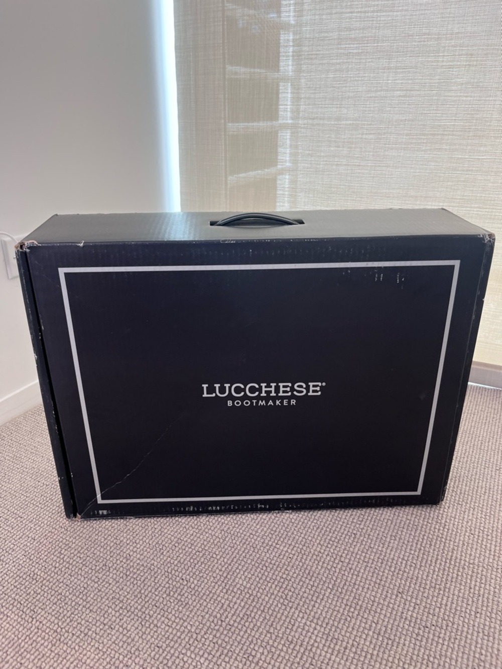 LUCCHESE Brand new never worn White boots